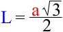 Формула длины биссектрисы в равностороннем треугольнике через сторону