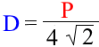 Формула диагонали квадрата через периметр квадрата