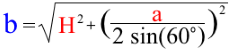 формула Боковое ребро правильной треугольной пирамиды через высоту и ребро основания