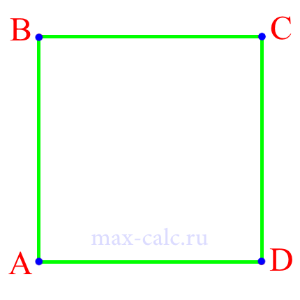 сторона квадрата