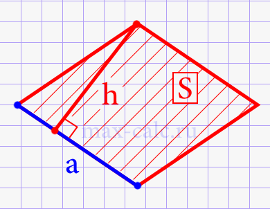 Сторона ромба через площадь ромба и высоту.